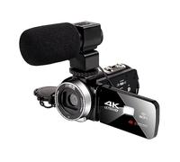 nmbhus Videocámara WiFi De 48MP, Cámaras Vlog Digitales 4K For Disparos Nocturnos, Grabadora Portátil Infrarroja For Exteriores, Cámara Web De Transmisión En Vivo(128G SD Card,4)