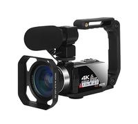 nmbhus Wide Angel Lens 4K Streaming Video Camera con Micrófono Time Lapse18X Vlog Videocámara 48MP Blogger Photography Webcam(128G SD Card)