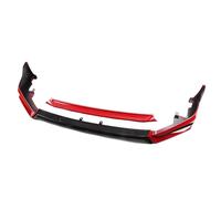 NMBNPKTUCU Difusor Parachoques Delantero para Civic 11.ª Generación 2022-2024 Parachoques Delantero Alerón Divisor Inferior Soporte Protector Cuchilla Alerón Faldón Lateral Parachoques Delantero(Red)
