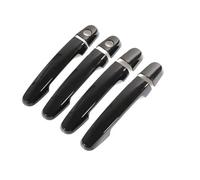 NMBZVE Embellecedor Manija Puerta Coche Accesorio Superposición Para Toyota Para Corolla E120 E130 2001-2007(Gloss Black 2 holes)