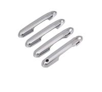 NMBZVE Moldura Manija Puerta Exterior Coche 2 Botones Inteligentes Para Toyota Para RAV4 2019-2025(Sliver)