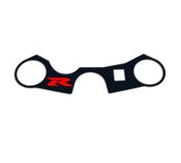 NMBZVE Partes Tanque Adhesivo De Carbono para Tapa Depósito Combustible Horquilla Abrazadera Superior Triple Árbol para Suzuki GSXR GSX-R 600 750 1000 K3 K4 K5 K6 K7 K8 K9 L17(Style 4)
