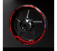 NMBZVE Pegatinas para Llantas Pegatinas para Rueda De Motocicleta Pegatinas para Borde Rueda Deportiva Película Reflectante A Rayas para Rueda para Y&amaha para Fazer 2017-2022(Style 14)