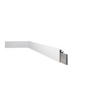 NMC CF2S WALLSTYL Cubre Rodapié de Poliestireno HDPS, Zócalo de Renovación Blanco 110 x 22 x 2000 mm, Moldura para Tapar Rodapiés Antiguos, Resistente al Agua y a los Golpes