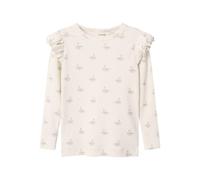 Nmfgavo EKO LS Slim Top Lil Noos, Pastel Parchment, 122-128