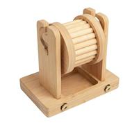NMFLAB Juguete de madera de interacción de enriquecimiento de forraje para mascotas pequeñas, estimula la inteligencia y el aburrimiento, reduce la estimulación mental, juguete de madera natural para