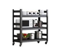 NMGBRDM Estante Regulable para Cocina, Soporte de Horno de Cocina fácil de Instalar, Ahorro de Espacio para Apparejos Pequeños, Microondas y Utensilios (60×40×80cm（3-Tire)