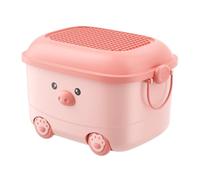 NMGHUTE Guardar Juguetes Caja De Almacenamiento De Juguetes Rosa con Ruedas Y Tapa, Organizador De Juguetes, Contenedor De Juguetes para Sala De Juegos, Dormitorio, Sala De Estar Dormitorio(1pc)