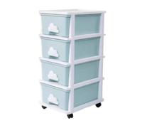 NMGHUTE Guardar Juguetes Carrito Organizador De Almacenamiento De Juguetes Multicapa con Ruedas, Caja De Juguetes con Contenedores para Sala De Juegos, Dormitorio Y Sala De Estar Dormitorio(4 Tier)