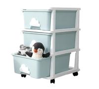 NMGHUTE Guardar Juguetes Carrito Organizador De Almacenamiento De Juguetes Multicapa con Ruedas, Caja De Juguetes con Contenedores para Sala De Juegos, Dormitorio Y Sala De Estar Dormitorio(3 Tier)