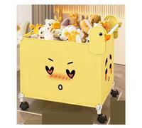 NMGHUTE Guardar Juguetes Organizador de Almacenamiento de Juguetes de plástico con Ruedas, contenedores de Almacenamiento de Juguetes, Caja de Juguetes para Sala de Juegos y Dormitorio Dormitorio(C)