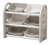 NMGHUTE Guardar Juguetes Organizadores De Juguetes con 6 Contenedores Extraíbles, Unidad De Gabinete De Almacenamiento Multifuncional para Sala De Juegos Y Sala De Estar Dormitorio(Grey)
