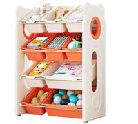 NMGHUTE Guardar Juguetes Organizadores Plásticos del Almacenamiento del Juguete con 10 Compartimientos Removibles para La Sala De Estar De La Sala De Juegos Dormitorio(A)