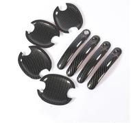 NMJLQW Cubierta Manija Puerta Coche Cromada Fibra Carbono Embellecedor Taza Recipiente Estilo Para VW Para Golf Plus GTI 2006-2010(Type B)