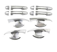 NMJLQW Cubiertas Manijas Puertas Para Hilux Para Fortuner 2015-2019 ABS Cromado Negro Piezas Estilo Pasta Embellecedora.(Type D)