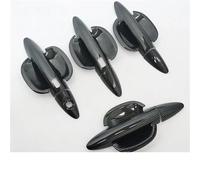 NMJLQW Decoración Exterior Cubierta Cromada Fibra Carbono para Manija Puerta Coche, Pegatinas Decorativas para KIA para Rio 3, para Rio3 K2, Estilo 2011-2016(Handle Bowl 2buttons)
