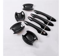 NMJLQW Decoración Exterior para Hyundai para Tucson para IX35 2009-2014 Cubierta Manija Puerta Coche Pegatina Cuenco Accesorios Estilo para Automóvil(Black Set 0 Button)