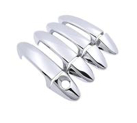 NMJLQW Embellecedores Cromados Manijas Puertas Para Ford Para EcoSport BK MK2 2014-2023 Juego 4 Piezas Decorativas Exteriores(Metallic Silver)