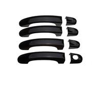 NMJLQW Embellecedores Cromados Manijas Puertas Para VW Para Touran 1T MK1 2003-2015 Resistentes A Rayones Juego De 4 Piezas(Metallic Blcak)