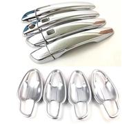NMJLQW Embellecedores Manija Puerta Cromados ABS Para Peugeot 3008 3008GT 5008 LHD 2017-2020 Pegatinas Marco Puerta(Style 2)