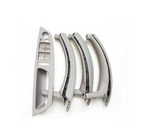NMJLQW Juego De 7 Piezas Cubierta Cuero Interruptores Ventana Puerta Interior, Izquierda Y Derecha, Para BMW X5, X6, E70, E71 (2007-2014) Decoración interiores(LHD Set Titanium6)