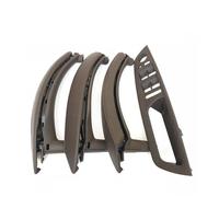 NMJLQW Juego De 7 Piezas Cubierta Cuero Interruptores Ventana Puerta Interior, Izquierda Y Derecha, Para BMW X5, X6, E70, E71 (2007-2014) Decoración interiores(RHD Set Moka12)