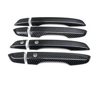 NMJLQW Juego De 8 Piezas Manijas Exteriores Puertas De 4 Puertas Para Civic 10.ª Generación 2016-2019 Con Piezas Entrada Sin Llave(Carbon Black)