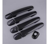 NMJLQW Kit Molduras Manijas Puertas Para Yaris Sedán 2007-2012 Acabado En Plástico ABS Con Textura Fibra Carbono