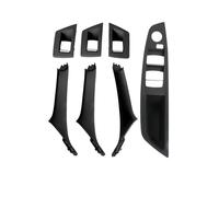 NMJLQW Manija De Puerta Interior Coche LHD Fibra Carbono Para 5 Series F10 2010-2017 F11 520d 525d 530d 535i Cubierta Tracción Panel Pieza de repuesto interior(RHD Black)