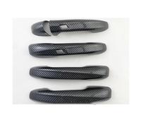NMJLQW Para Benz BCES GLB GLC GLE CLS EQC Clase W205 2016 + 5 Piezas ABS Carbono Cubierta Manija Puerta Embellecedor Estilo Pasta(Style 4)