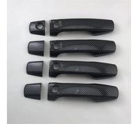 NMJLQW Para Lexus LX570 2008 2009 2010 2011 2012 2013 2015 Piezas Estilo Pasta Cubierta Manija Puerta Chapada Carbono Negro(Style 4)
