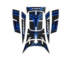 NMJLQW Pegatinas de Motocicletas Almohadilla De Depósito para Motocicleta, Cubierta De Gas para Patinete, Pegatina Protectora, Accesorios para NMAX125 NMAX155 Nmax 125 155(BLU)