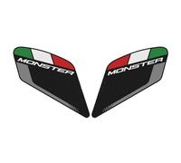 NMJLQW Pegatinas de Motocicletas Almohadilla De Protección Lateral Antideslizante para Motocicleta, Alfombrilla De Agarre para Rodilla, Pegatina para Ducati para Monster 797 821 1200 2017-2019