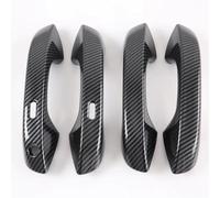 NMJLQW Pegatinas Decorativas Cubierta Cromada De Fibra De Carbono para Manija De Puerta De Coche Pegatina Embellecedora Accesorios De Estilo para Seat para Leon FR MK4 2020-2023 LHD(Carbon Handle)
