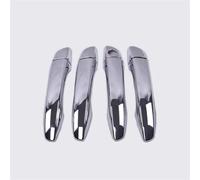 NMJLQW Pegatinas Decorativas Cubierta Cromada De Fibra De Carbono para Manija De Puerta De Coche Pegatina Embellecedora Accesorios De Estilo para Opel para Zafira para Life 2017-2020(Plata)