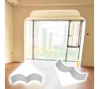 NMKSYX Esquina De Yeso De Arcos Universal 15 20 25 30 35 40 45 50 Cm, Esquinas Redondeadas Fáciles De Agregar, Kit De Arcos De Puerta Redondeado para Pasillos/Gabinete(4pcs,10x10x6in/25x25x15cm)