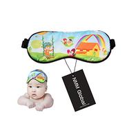 NMM Global - Máscara de dormir de seda de morera 100% natural, para hombres, mujeres y niños, máscara de ojos súper suave para dormir con tapones para los oídos