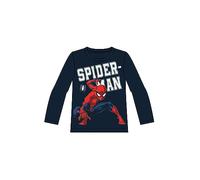 NMMNAZA Spiderman LS Top Noos MAR, Camisa Manga Larga,