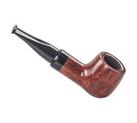 NMNMNM Tubo recto corto, tubo de madera retro desmontable hecho a mano tallado ideal para mujeres, hombres y todos los amantes (D)