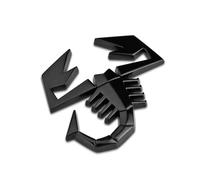 NMQDFRER Pegatina de Logo 3D para Coche para Abarth 695 Edizione Maserati 2012-2016,Emblema Coche Calcomanía 3D Decorativa Accesorios de Vehículo,A_Black