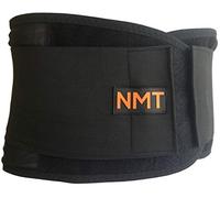 NMT Lower Back Brace - Cinturón ajustable de apoyo, negro, para Fisioterapia para alivio del Dolor Lumbar y de la parte inferior de la espalda de manera natural, para Escoliosis ~ Corrector de Postura para hombres y mujeres