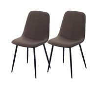 NMVAWIPT Juego De 2 Sillas Comedor Modernas Tapizadas con Asiento Acolchado Piel Sintética Y Patas Metal. Respaldo Cómodo. Fácil Montaje(Color 32,2pcs)