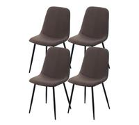 NMVAWIPT Juego De 2 Sillas Comedor Modernas Tapizadas con Asiento Acolchado Piel Sintética Y Patas Metal. Respaldo Cómodo. Fácil Montaje(Color 32,4pcs)
