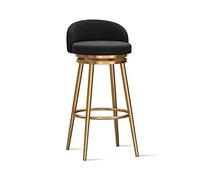 NMVAWIPT Juego De Taburetes Terciopelo For Barra, Patas Doradas, Respaldo Bajo, Asiento Giratorio, Altura 65 Cm, Capacidad Carga 150 Kg, Silla Moderna For Isla Cocina O Pub(Color 13,1 PCS)