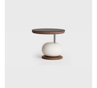 NMVAWIPT Mesa Auxiliar De Madera con Patas Acero Inoxidable Y Cajones Pino For Sala Estar, Oficina, Recepción, Centro Mesa(End Table)