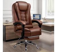 NMVAWIPT Silla De Oficina Ergonómica Grande Y Alta, Sillas De Escritorio Ejecutivas con Respaldo Alto Y Soporte Lumbar, Silla Gaming Robusta For Computadora.(Orange,Glam)