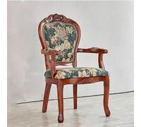 NMVAWIPT Sillas De Comedor Estilo Europeo, Mesas Lectura Madera Maciza Y Cuero Genuino For El Hogar, Sillones Retro Americano(9)