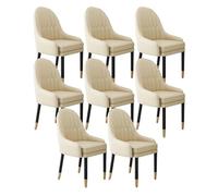 NMVAWIPT Sillas De Comedor Tapizadas con Patas Madera Maciza, Asiento Acolchado Suave Y Respaldo Cómodo(Color 32,8pcs)