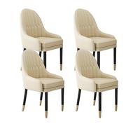 NMVAWIPT Sillas De Comedor Tapizadas con Patas Madera Maciza, Asiento Acolchado Suave Y Respaldo Cómodo(Color 32,4pcs)