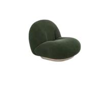 NMVAWIPT Sillón Giratorio Decorativo, Cómodo Sillón Redondo De Bouclé, Tejido Lana Cordero, con Respaldo Curvo, Sillones Club Modernos(Green)